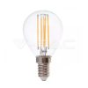 6W Retro LED izzó Filament E14 P45 Meleg fehér - 2845 V-TAC