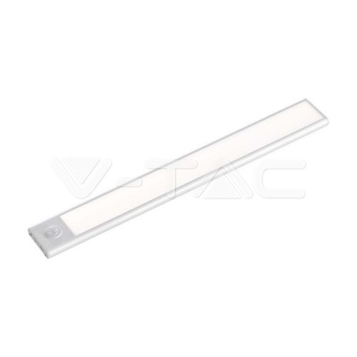 1.5W LED Bútorvilágító, mozgásérzékelővel, ezüst színű 4000K IP20