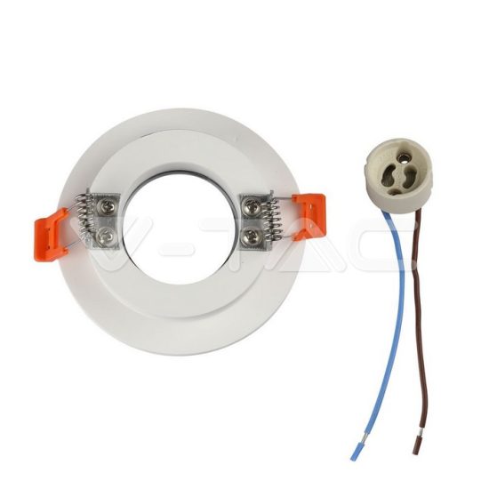 GU10 gipsz fix kör keret porcelán foglalattal - 3123 V-TAC GU10 gipsz fix kör keret porcelán foglalattal - 3123 V-TAC