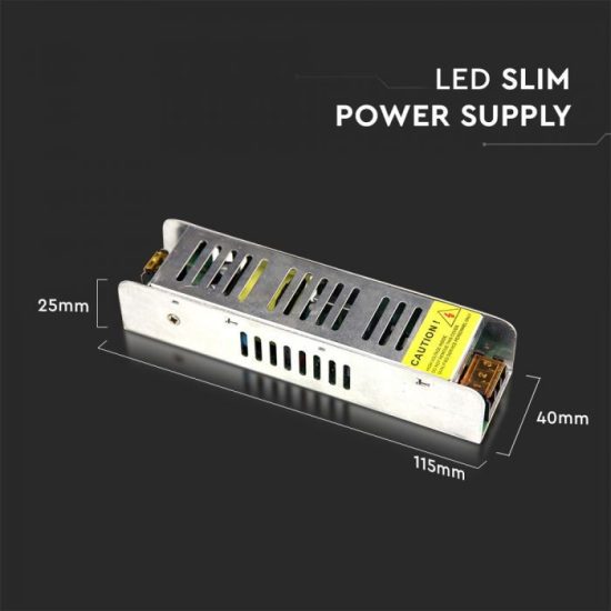 25W Slim fém tápegység 12V 2,1A IP20 - 3228 V-TAC