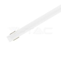   Fehér alumínium profil LED szalaghoz 2 méter tejfehér fedlappal - 3365 V-TAC