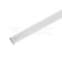   Széles alumínium profil LED szalaghoz 2 méter tejfehér fedlappal - 3372 V-TAC