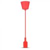 Függő lámpatest E27 piros - 3480 V-TAC
