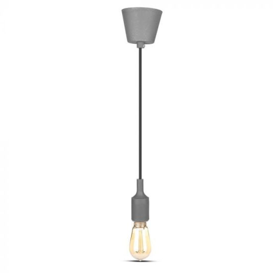 Függő lámpatest E27 szürke - 3481 V-TAC
