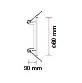 GU10 beépítőkeret króm 2db/csomag kör - 3586 V-TAC