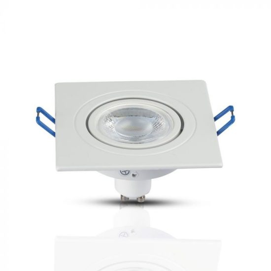 V-TAC LED SPOT BEÉPÍTŐ KERET / GU10 / 1-foglalat / fehér / szögletes / billenthető / VT- 782 3605