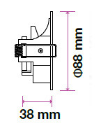 GU10 keret fehér kör - 3611 V-TAC