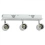 V-TAC LED SPOT MENNYEZETI ARMATÚRA  / GU10 / 3-foglalat / fehér / szögletes / billenthető / VT- 788 3619