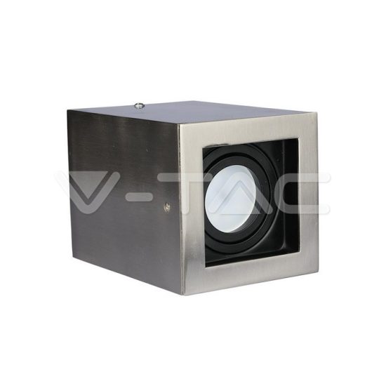 V-TAC LED SPOT FELÜLETRE SZERELHETŐ KERET / GU10 / 1-foglalat / nikkel / szögletes / billenthető / VT- 797 3632 V-TAC LED SPOT FELÜLETRE SZERELHETŐ KERET / GU10 / 1-foglalat / nikkel / szögletes / billenthető / VT- 797 3632