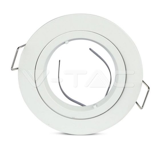 V-TAC LED SPOT BEÉPÍTŐ KERET / GU10 /1-foglalat / fehér / kerek /fix / VT-774 3642 V-TAC LED SPOT BEÉPÍTŐ KERET / GU10 /1-foglalat / fehér / kerek /fix / VT-774 3642