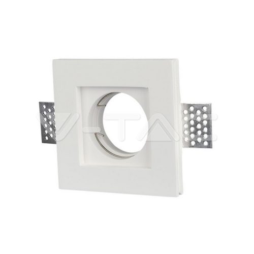 GU10 Keret Szögletes Gipsz Fehér 100 x 100 mm