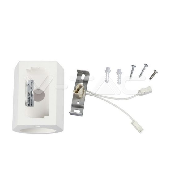 V-TAC LED SPOT OLDALFALI GIPSZKERET / G9 / 1-foglalat / fehér / kerek / fix / VT-858 3694 V-TAC LED SPOT OLDALFALI GIPSZKERET / G9 / 1-foglalat / fehér / kerek / fix / VT-858 3694