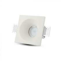   V-TAC LED SPOT BEÉPÍTŐ GIPSZKERET / GU10 / 1-foglalat / fehér / szögletes / fix / VT- 859 3696
