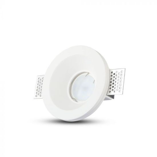V-TAC LED SPOT BEÉPÍTŐ GIPSZKERET / GU10 / 1-foglalat / fehér / kerek / fix / VT- 859 3697