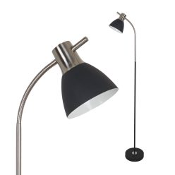 Padlólámpa E27 60W Homok Fekete + szatén nikkel