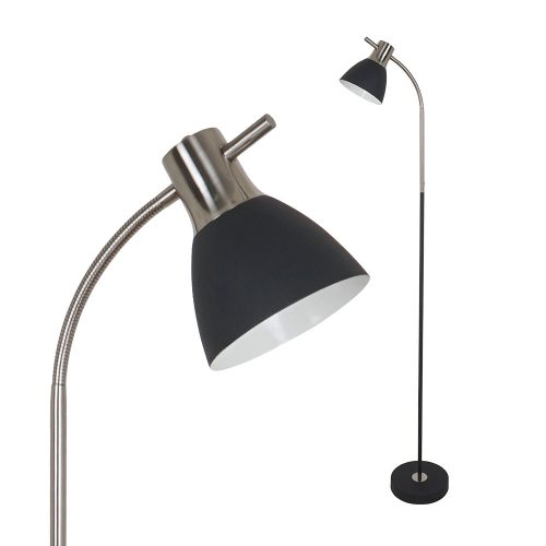 Padlólámpa E27 60W Homok Fekete + szatén nikkel