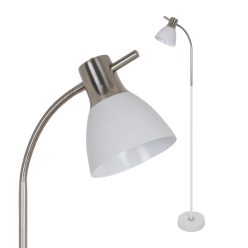Padlólámpa E27 60W Homok Fehér + szatén nikkel