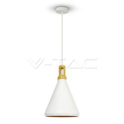 Modern Fehér Fa tetővel Függeszték Ф250