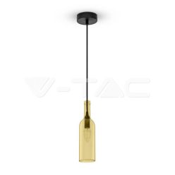 Palack formájú függeszték Borostyán burával