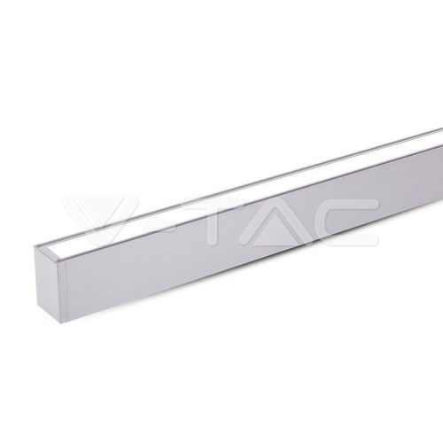 LED Kétírányú lineáris lámpatest, le/fel SAMSUNG Chip 60W sodronyos függesztékkel, csatlakoztatható, ezüst színű 4000K