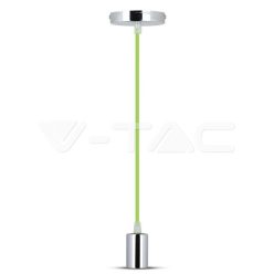 Króm Függeszték Lámpa Zöld (V-TAC)