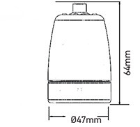 Porcelán E27 foglalat szürke - 3800 V-TAC