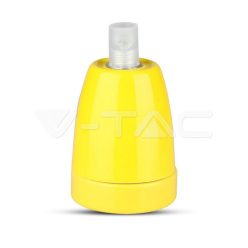 Porcelán lámpa tartó sárga illesztéssel