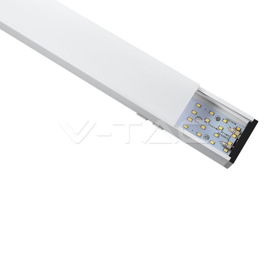 V-TAC LED LINEÁR LÁMPATEST SODRONYOS FÜGGESZTÉKKEL / 40W / toldható / nappali fehér - 4000K / fehér / VT-7-43 PRO383