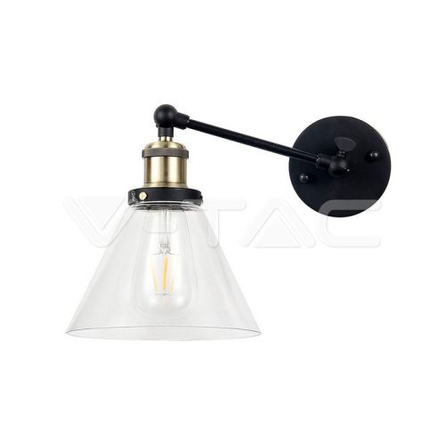 Fali lámpa V alakú üveg Ф140mm