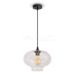   Függeszték lámpa gömb alakú, egyedi formájú átlátszó üveg Ф280mm