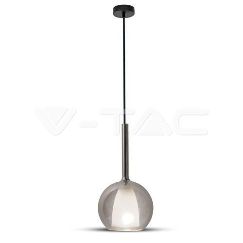 Függeszték Modern forma dupla üveg szürke+fehér Ф180mm