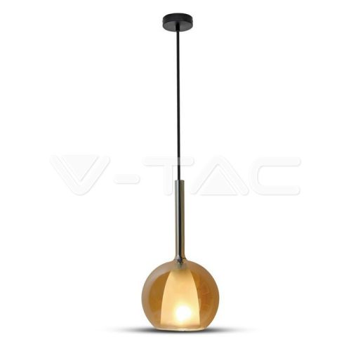 Függeszték Modern forma dupla üveg borostyán+Fehér Ф180mm