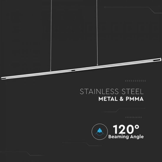 36W LED függő fényforrás fényes króm - 3892 V-TAC