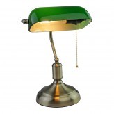 Asztali retro bank lámpa zöld - 3912 V-TAC