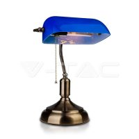 Asztali retro bank lámpa kék - 3913 V-TAC