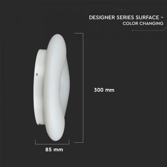 22W LED dimmelhető design csillár kör fehér - 3966 V-TAC