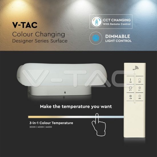 V-TAC 40W LED dimmelhető design csillár szögletes fehér/VT-7463/3971