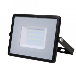 30W LED reflektor Samsung chip fekete 4000K - PRO401 V-TAC