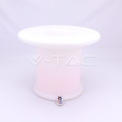   LED Kerti kávézóasztal RGB D70*54CM (változtatható szín)