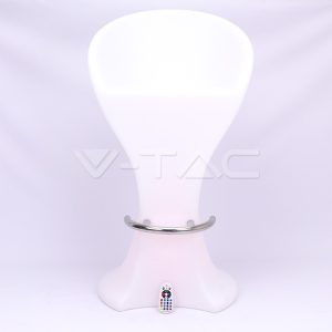 RGB LED-es kerti bárszék fehér IP54 - 40271 V-TAC