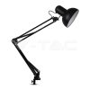 V-TAC LED FELFOGATHATÓ ASZTALI LÁMPA / IP20 / fekete / E27 foglalattal VT-7513 40361 V-TAC LED FELFOGATHATÓ ASZTALI LÁMPA / IP20 / fekete / E27 foglalattal VT-7513 40361
