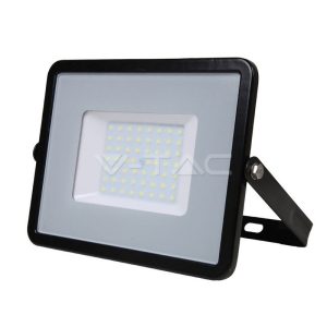 50W LED reflektor Samsung chip fekete 6400K - PRO408 V-TAC