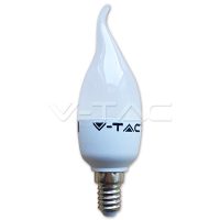 4W LED izzó E14 gyertyaláng Meleg fehér - 4164 V-TAC