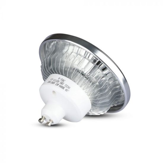 V-TAC LED SPOT / GU10 / 12W / 40° / nappali fehér - 4000K / AR111 / 900lumen / VT-1112 4223