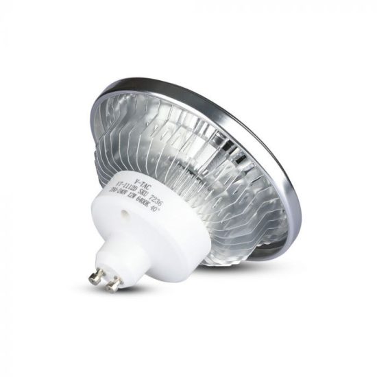 V-TAC LED SPOT / GU10 / 12W / 40° / hideg fehér - 6400K / AR111 / 900lumen / VT-1112 4225