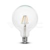 Dimmerelhető Retro LED izzó - 4W Filament Patent E27 G125 Meleg fehér 4399 V-TAC