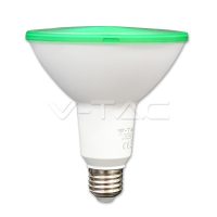 LED izzó - 15W PAR38 E27 IP65 Zöld - 4418 V-TAC