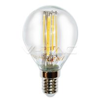   Retro LED izzó - 4W Filament E14 P45 Napfény fehér 4425 V-TAC