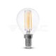 LED izzó 4W izzókzálas E14 P45 Fehér