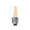 Retro LED izzó - 4W Filament E27 G45 Természetes fehér 4427 V-TAC